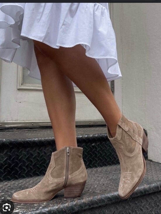 Dolce Vita Shoes - Dolce Vita Taupe Suede Ankle Bootie